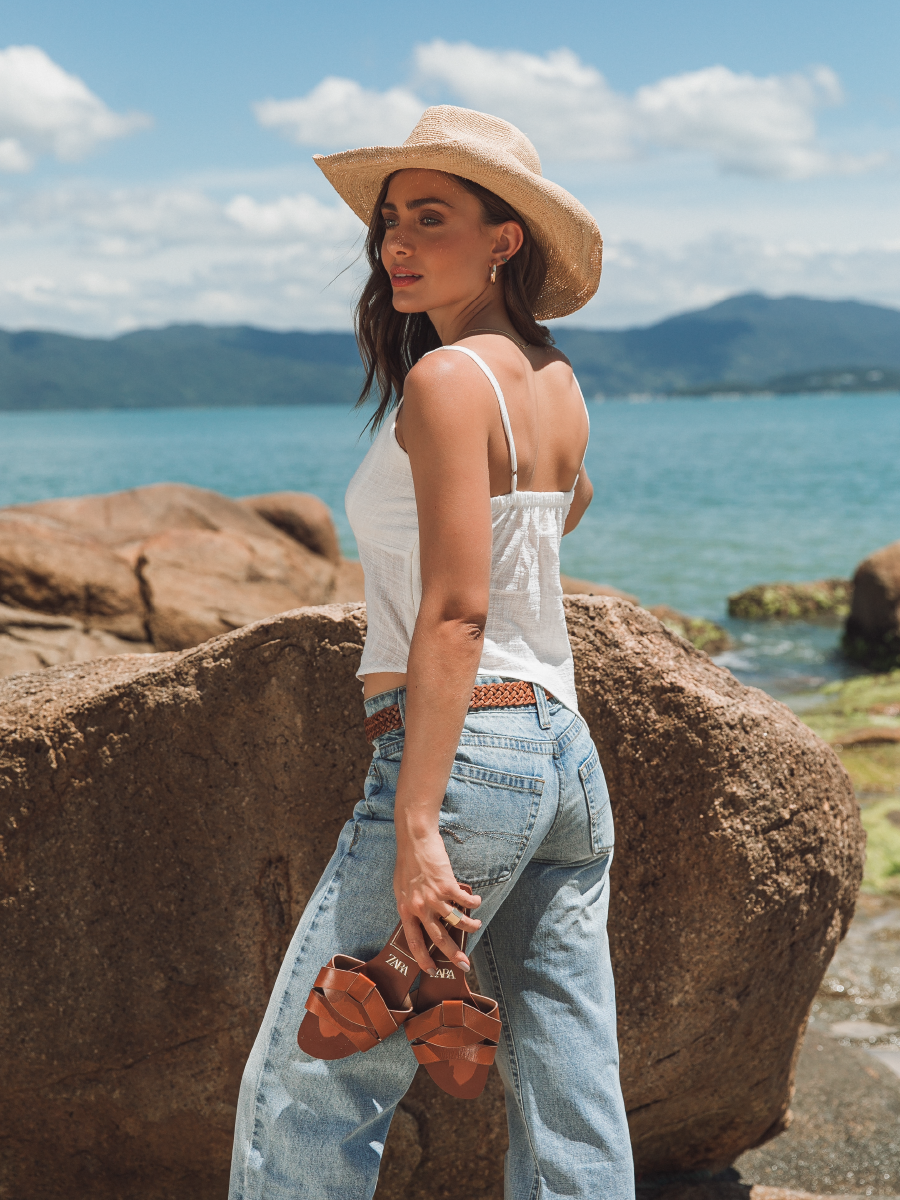 WHITE ALAIA TOP