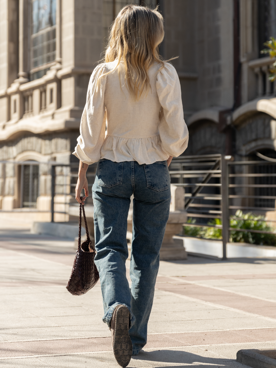 NEW BEIGE ORQUIDEA BLOUSE